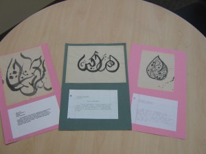 Student's Work for Middle Eastern Arts